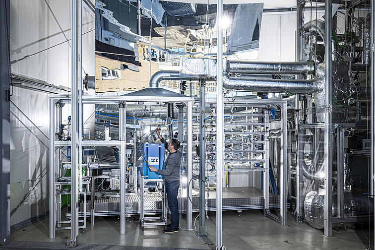 Eine Anlage zur Methanpyrolyse