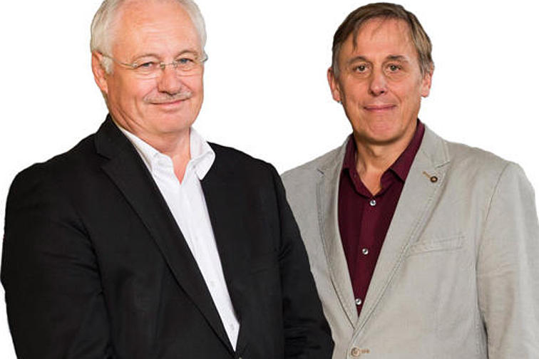 Prof. Andreas E. Guber (left) and Prof. Peter Nick (right)