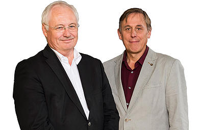 Professor Dr. Andreas E. Guber (links) und Professor Dr. Peter Nick (rechts)