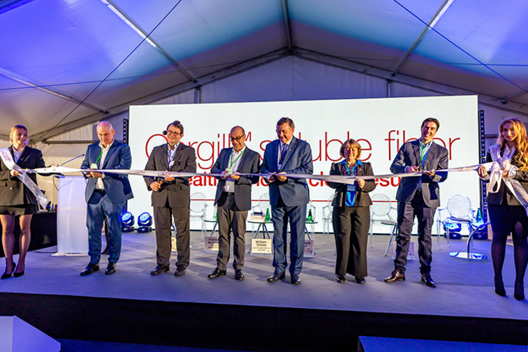 Result of a long-term cooperation: Cargill opens new production plant with a microreactor technology developed at KIT.